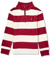 Polo Ralph Lauren Little Boys Long-Sleeve Striped Interlock Pullover