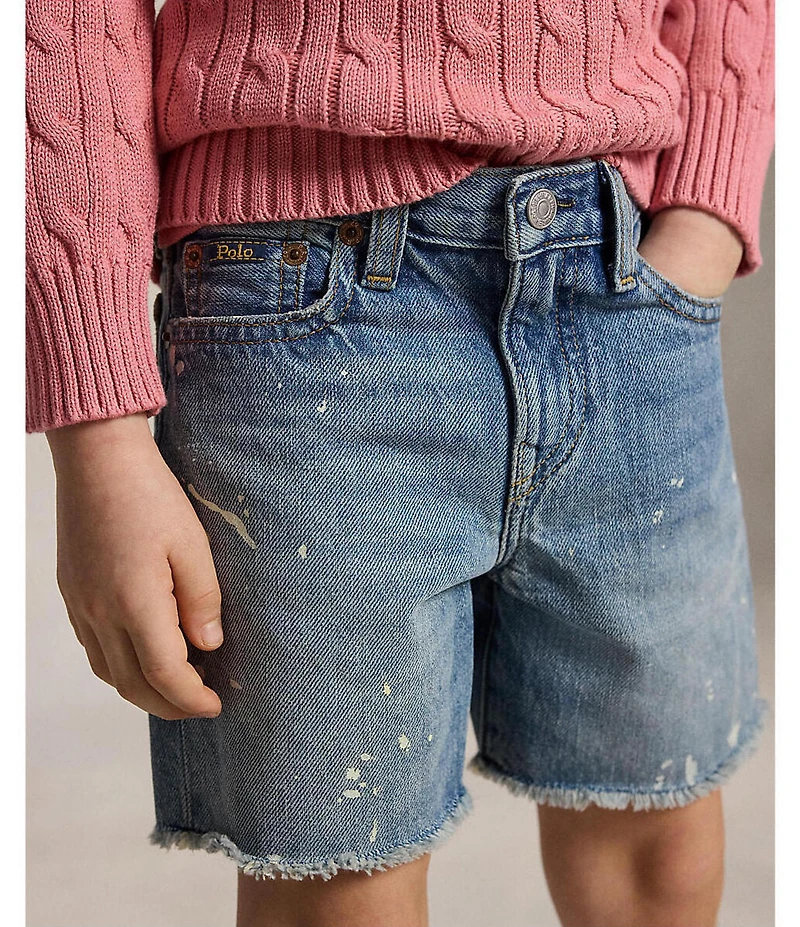 Polo Ralph Lauren Little Boys Lynwood Relaxed Fit Cutoff Denim Shorts