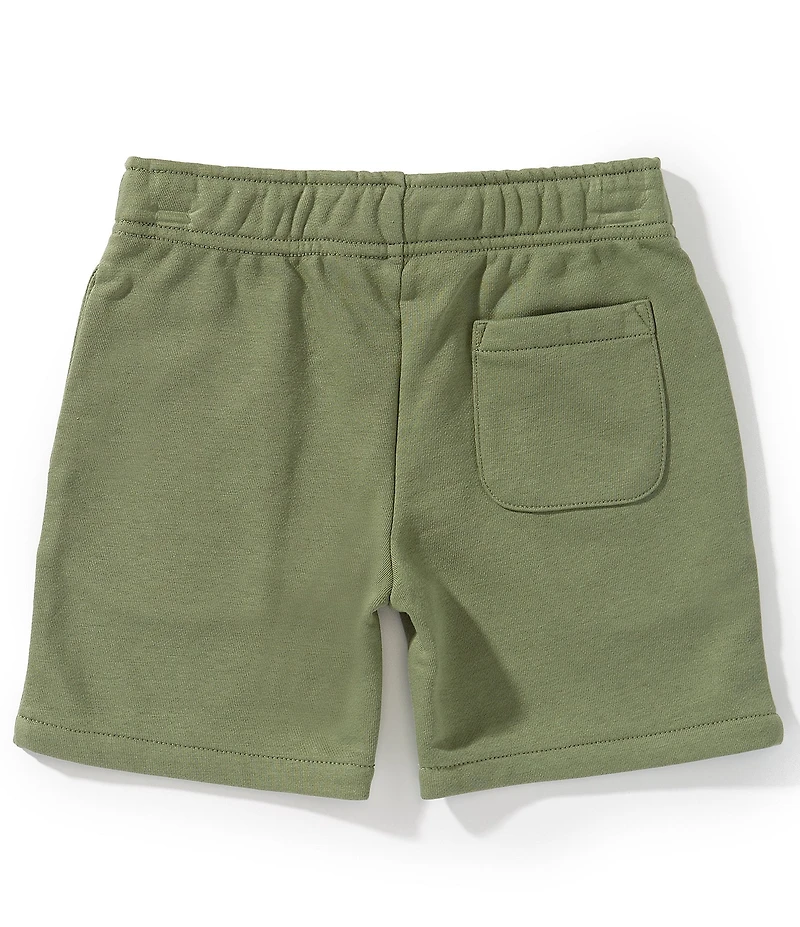 Polo Ralph Lauren Little Boys Madras-Logo French Terry Shorts