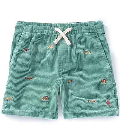Polo Ralph Lauren Little Boys Polo Prepster Embroidered Corduroy Shorts