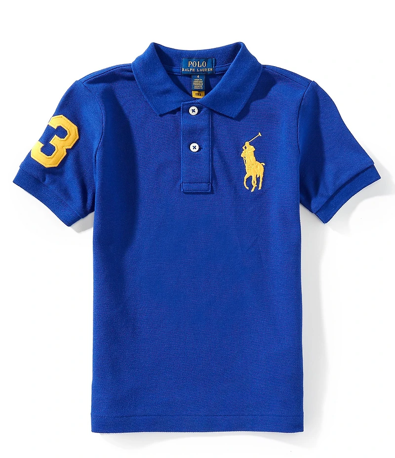 Polo Ralph Lauren Little Boys Short-Sleeve Big Pony Mesh Polo Shirt