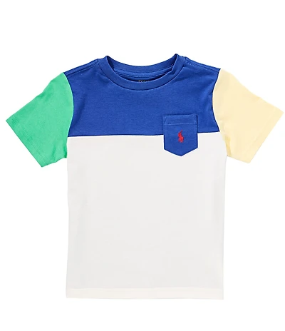Polo Ralph Lauren Little Boys Short-Sleeve Color-Blocked Jersey T-Shirt