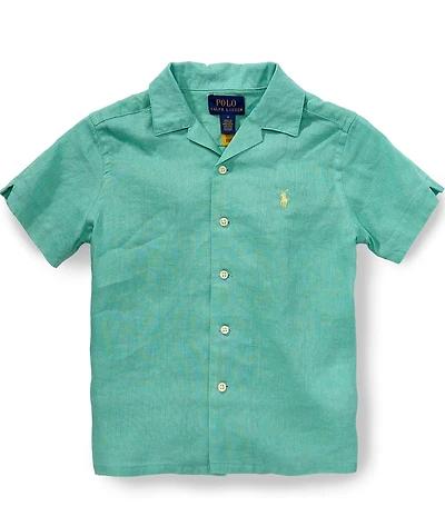 Polo Ralph Lauren Little Boys Short-Sleeve Linen Camp Shirt