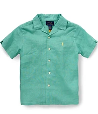Polo Ralph Lauren Little Boys Short-Sleeve Linen Camp Shirt