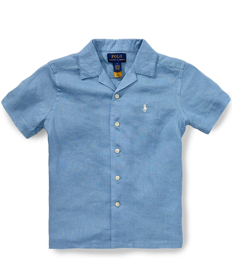 Polo Ralph Lauren Little Boys Short-Sleeve Linen Camp Shirt
