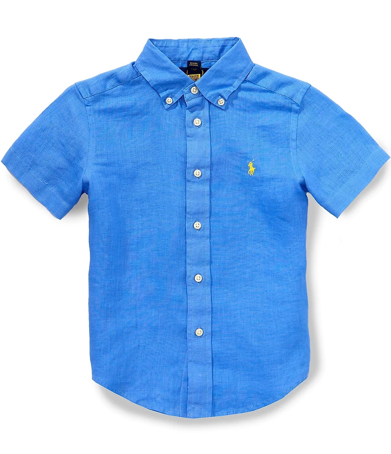 Polo Ralph Lauren Little Boys Short-Sleeve Linen Shirt