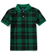 Polo Ralph Lauren Little Boys Short-Sleeve Plaid Mesh Polo Shirt