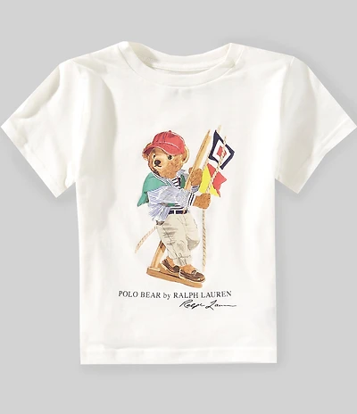 Polo Ralph Lauren Little Boys Short Sleeve Polo Bear Jersey T-Shirt