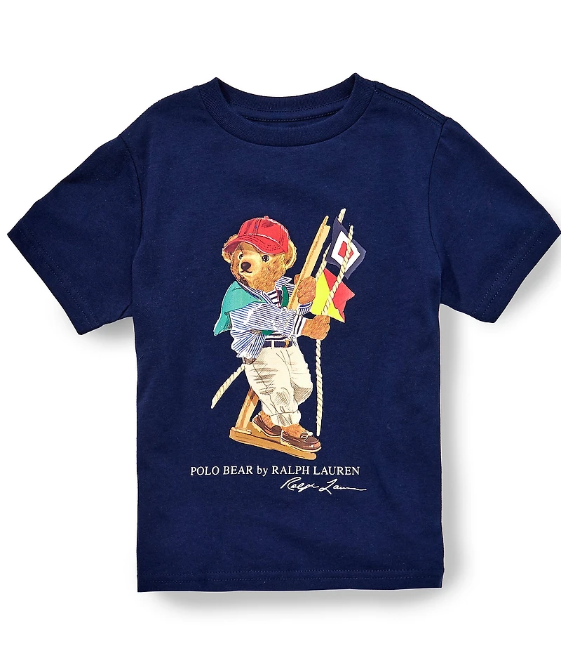 Polo Ralph Lauren Little Boys Short Sleeve Polo Bear Jersey T-Shirt