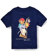 Polo Ralph Lauren Little Boys Short Sleeve Polo Bear Jersey T-Shirt