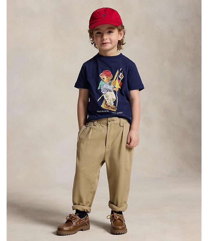 Polo Ralph Lauren Little Boys Short Sleeve Polo Bear Jersey T-Shirt