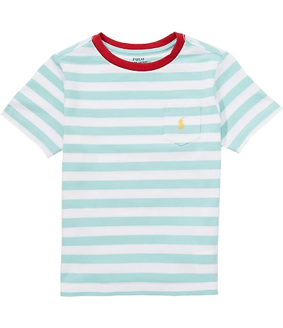 Polo Ralph Lauren Little Boys Short-Sleeve Striped Pocket Jersey T-Shirt
