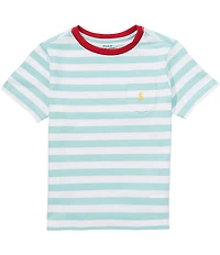 Polo Ralph Lauren Little Boys Short-Sleeve Striped Pocket Jersey T-Shirt