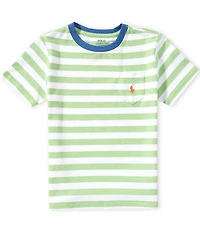 Polo Ralph Lauren Little Boys Short-Sleeve Striped Pocket Jersey T-Shirt