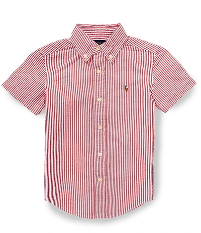 Polo Ralph Lauren Little Boys Short-Sleeve Striped Seersucker Shirt