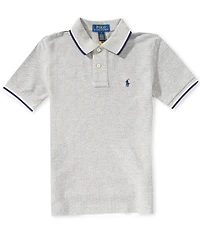 Polo Ralph Lauren Little Boys Short-Sleeve Striped-Trim Mesh Polo Shirt