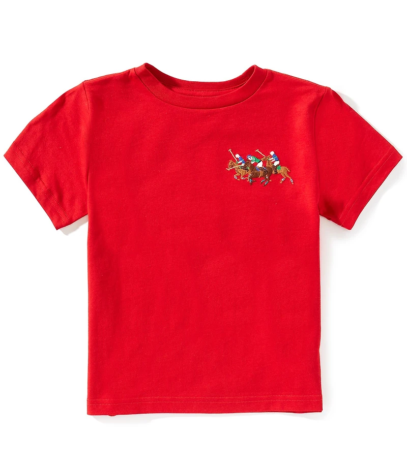 Polo Ralph Lauren Little Boys Short-Sleeve Triple-Pony Jersey T-Shirt