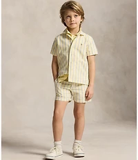 Polo Ralph Lauren Little Boys Striped French Terry Shorts