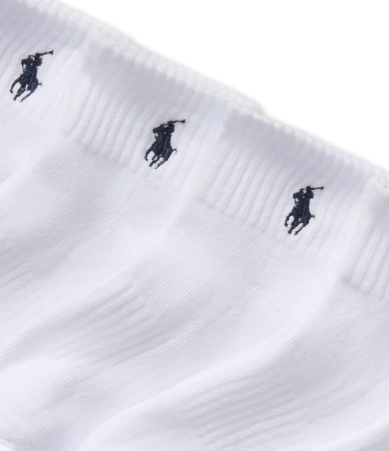 Polo Ralph Lauren Little Girls Performance Solid Cushioned Quarter Sock 6-Pack