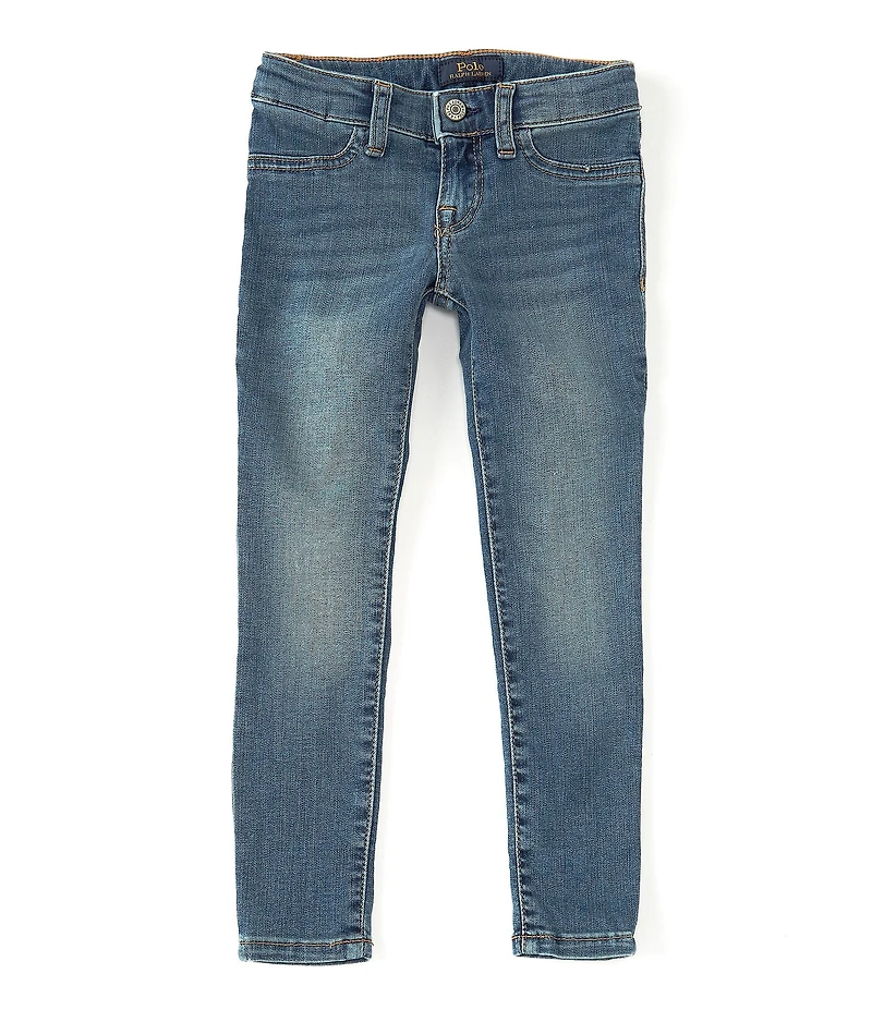 Polo Ralph Lauren Little Girls Aubrie Knit Denim Legging Jeggings