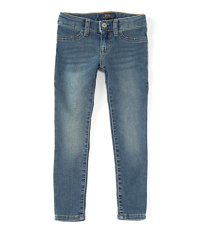 Polo Ralph Lauren Little Girls Aubrie Knit Denim Legging Jeggings