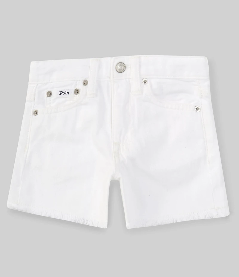 Polo Ralph Lauren Little Girls Frayed Denim Shorts