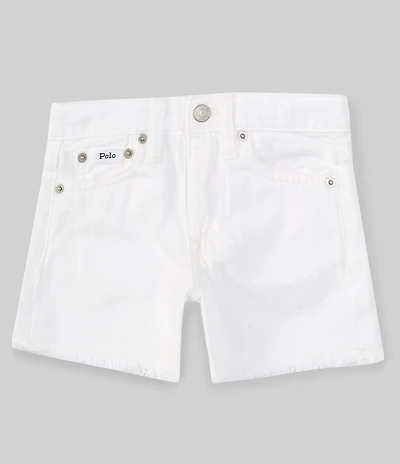 Polo Ralph Lauren Little Girls Frayed Denim Shorts