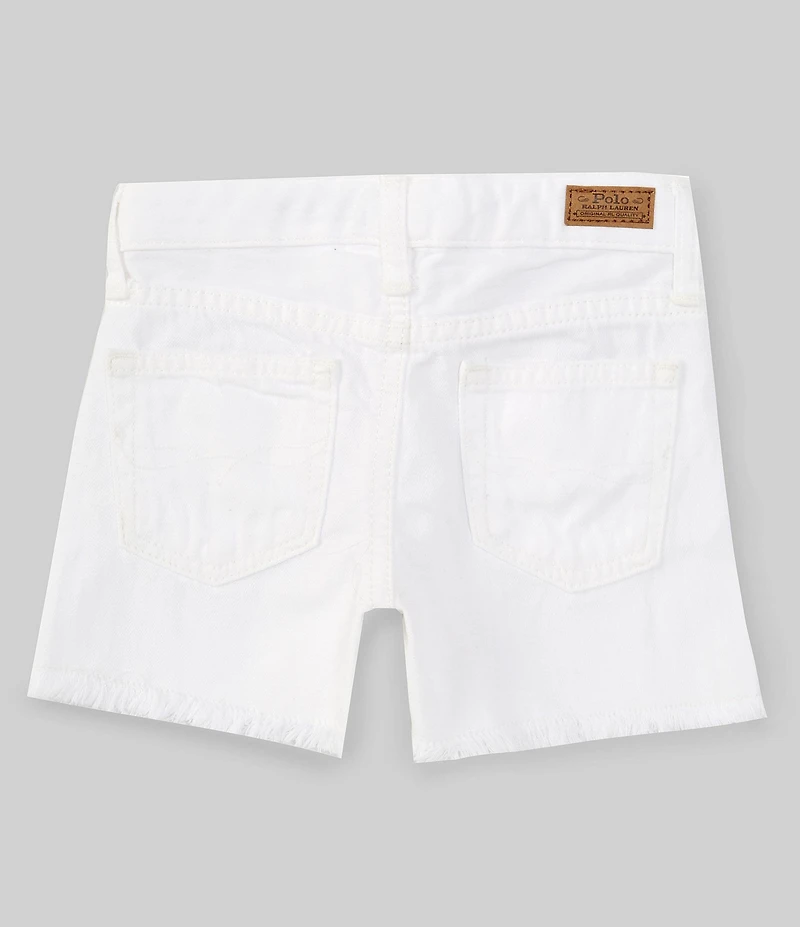 Polo Ralph Lauren Little Girls Frayed Denim Shorts