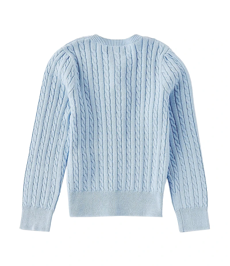 Polo Ralph Lauren Little Girls Long-Sleeve Mini-Cable Cardigan