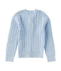 Polo Ralph Lauren Little Girls Long-Sleeve Mini-Cable Cardigan