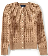 Polo Ralph Lauren Little Girls Long-Sleeve Mini-Cable Cardigan