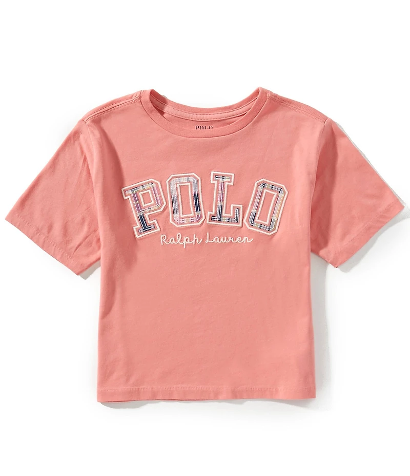 Polo Ralph Lauren Big Girls Short-Sleeve Logo Boxy Jersey T-Shirt