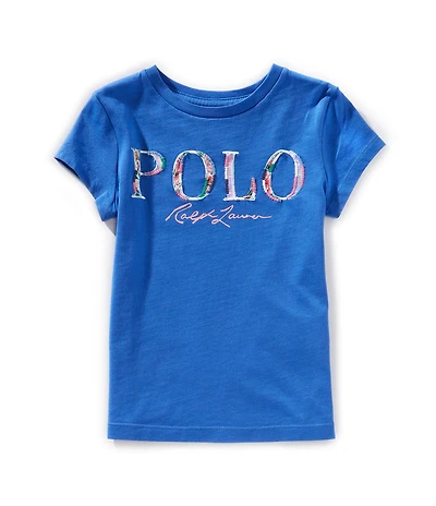 Polo Ralph Lauren Little Girls Short Sleeve Logo Jersey T-Shirt