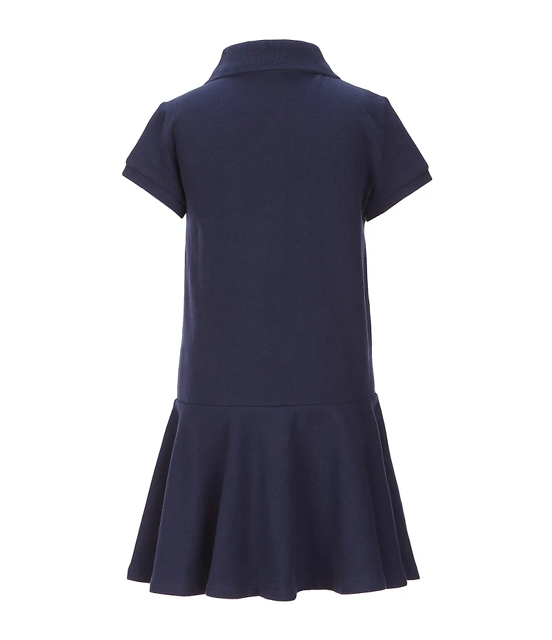 Polo Ralph Lauren Little Girls Short-Sleeve Mesh Dropwaist Polo Dress