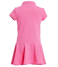 Polo Ralph Lauren Little Girls Short-Sleeve Mesh Dropwaist Polo Dress