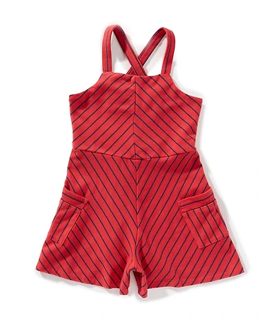 Polo Ralph Lauren Little Girls Sleeveless Nautical-Striped Jersey Romper