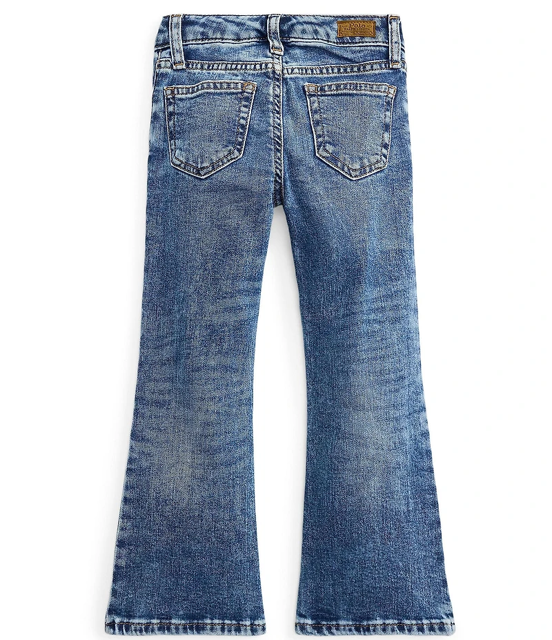 Polo Ralph Lauren Little Girls Five-Pocket Flared Denim Jeans