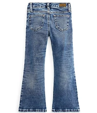 Polo Ralph Lauren Little Girls Five-Pocket Flared Denim Jeans