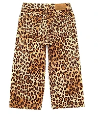 Polo Ralph Lauren Little Girls Leopard-Printed Wide-Leg Twill Pants