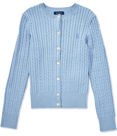 Polo Ralph Lauren Little Girls Long Sleeve Mini-Cable Cardigan