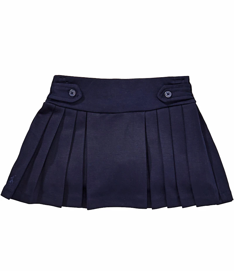 Polo Ralph Lauren Little Girls Pleated Ponte Skirt