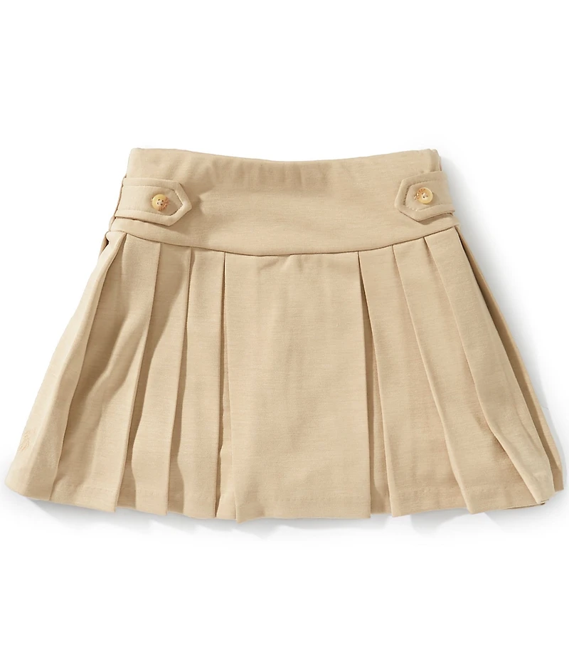 Polo Ralph Lauren Little Girls Pleated Ponte Skirt