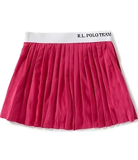 Polo Ralph Lauren Little Girls Polo Team Pleated Stretch Skort