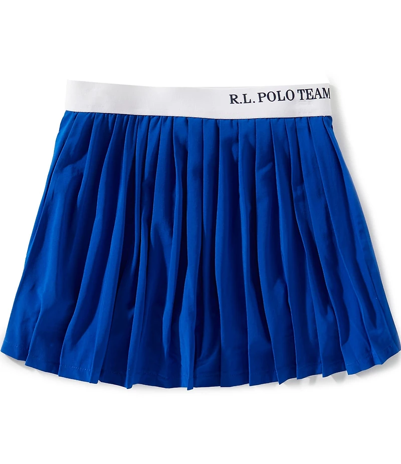 Polo Ralph Lauren Little Girls Polo Team Pleated Stretch Skort