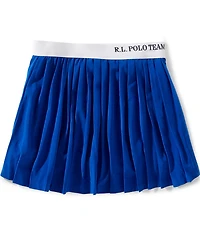 Polo Ralph Lauren Little Girls Polo Team Pleated Stretch Skort