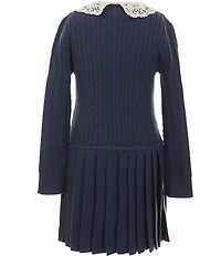 Polo Ralph Lauren Little Girls Puffed-Sleeve Mini-Cable Polo Dress