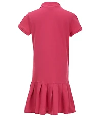 Polo Ralph Lauren Little Girls Short-Sleeve Big Pony Stretch Mesh Drop-Waist Polo Dress