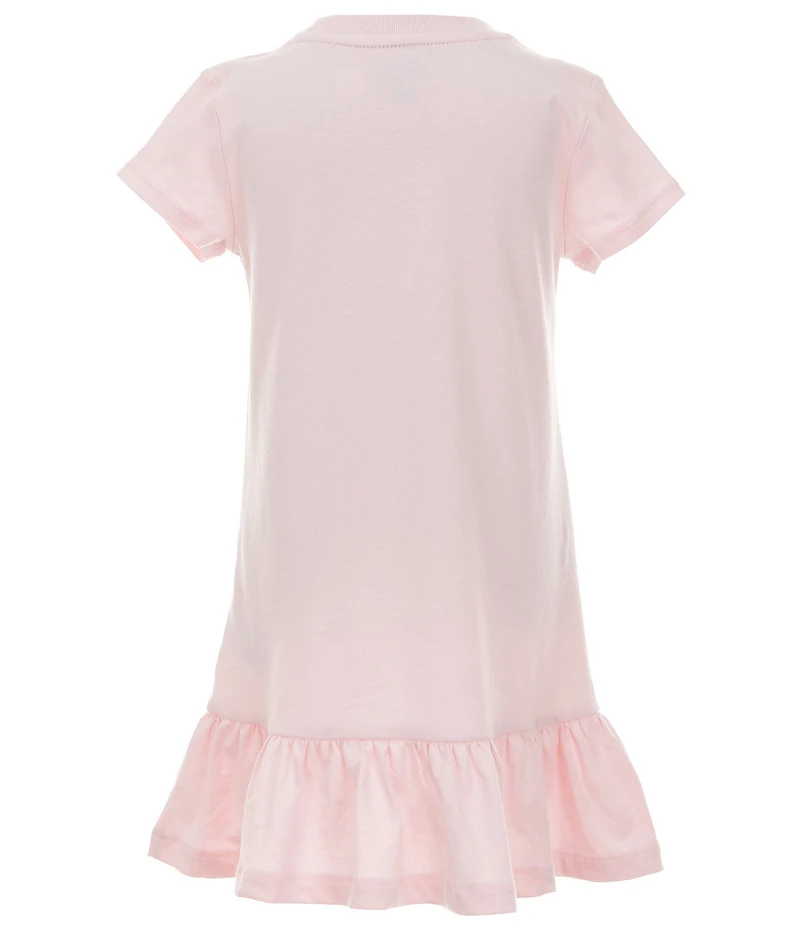 Polo Ralph Lauren Little Girls Short Sleeve Polo Bear Jersey Dress