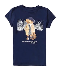 Polo Ralph Lauren Little Girls Short-Sleeve Polo Bear Jersey T-Shirt