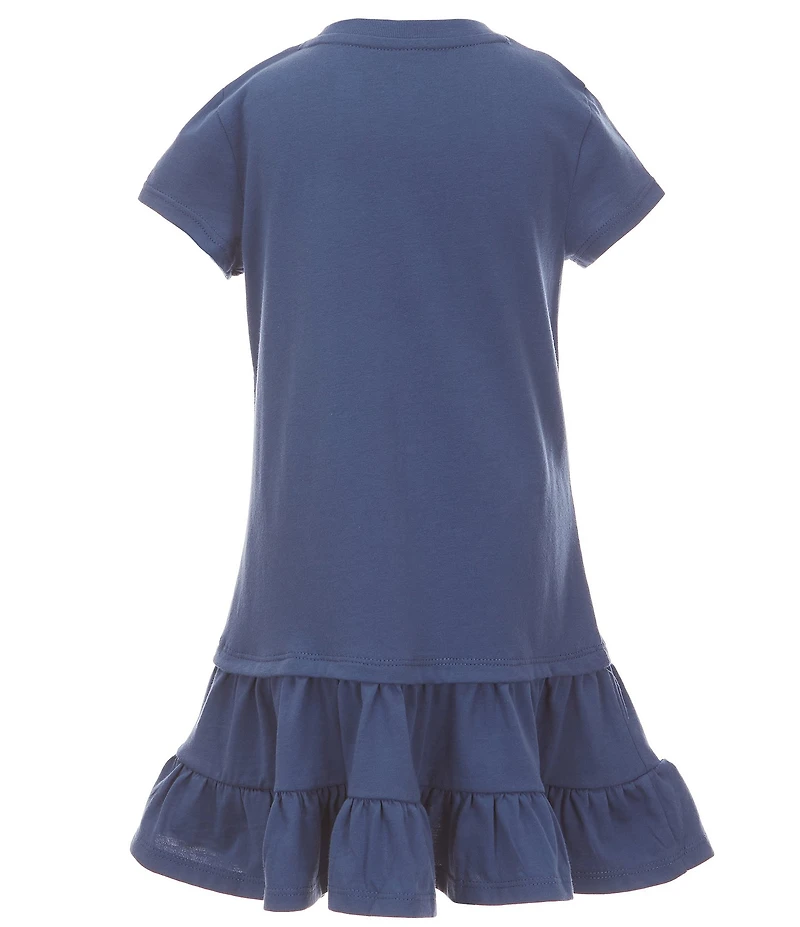 Polo Ralph Lauren Little Girls Short-Sleeve Polo Bear Tiered Jersey Dress